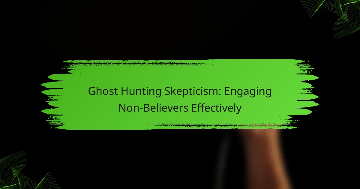Ghost Hunting Skepticism: Engaging Non-Believers Effectively